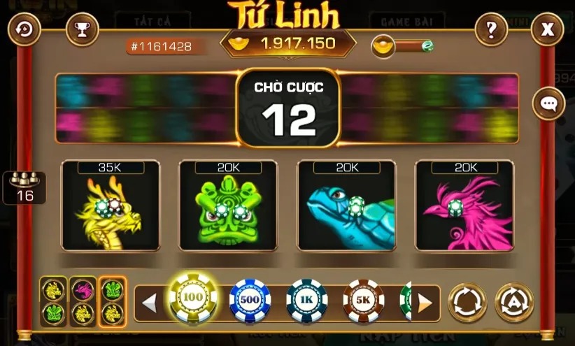 Luật chơi game tứ linh online